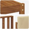 vidaXL Buiten bankenset met kussen 5 pcs Natuurlijk en Beige