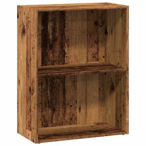 vidaXL Boekenkast 60x30x77 cm bewerkt hout oud houtkleurig