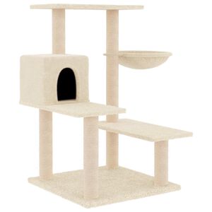 vidaXL Kattenmeubel met sisal krabpalen 82,5 cm cr&egrave;mekleurig