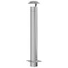 vidaXL Schouw Verlenging zilver 25 x 25 x 132 cm Roestvrij staal