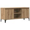 vidaXL Tv-meubel 102x35x50 cm bewerkt hout artisanaal eikenkleur