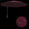 vidaXL Tuinparasol Bordeaux Rood 248 x 248 x 148 cm Polyester en staal
