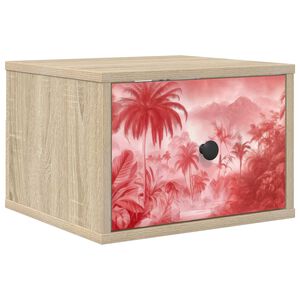 vidaXL Wandkastje AACHEN Sonoma Eiken 36 x 33 x 25 cm Bewerkt hout
