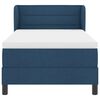vidaXL Boxspringbed met matras met hoofdeinde Blauw 90 x 190 cm Stof