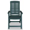 vidaXL Tuinstoelen 4 st verstelbaar kunststof groen