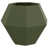 vidaXL Plantenbak Olijfgroen 75 x 75 x 60 cm Staal