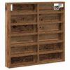 vidaXL Vitrinekast Muurmontage Oudhout 60 x 8,5 x 58 cm Bewerkt hout