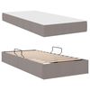 vidaXL Opbergbed met matras met matras Taupe 100 x 200 cm Polyester