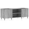 vidaXL Platenkast 121x38x48 cm bewerkt hout grijs sonoma eikenkleurig