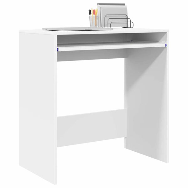 vidaXL Bureau met lade met opslag Wit 77.5 x 43 x 79 cm Bewerkt hout