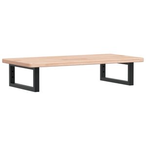 vidaXL Badkamer wandschap staal en massief eikenhout