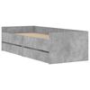 vidaXL Bedframe met lades betongrijs 100x200 cm
