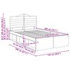 vidaXL Bedframe Bruin Eiken 120 x 200 cm Massief grenenhout