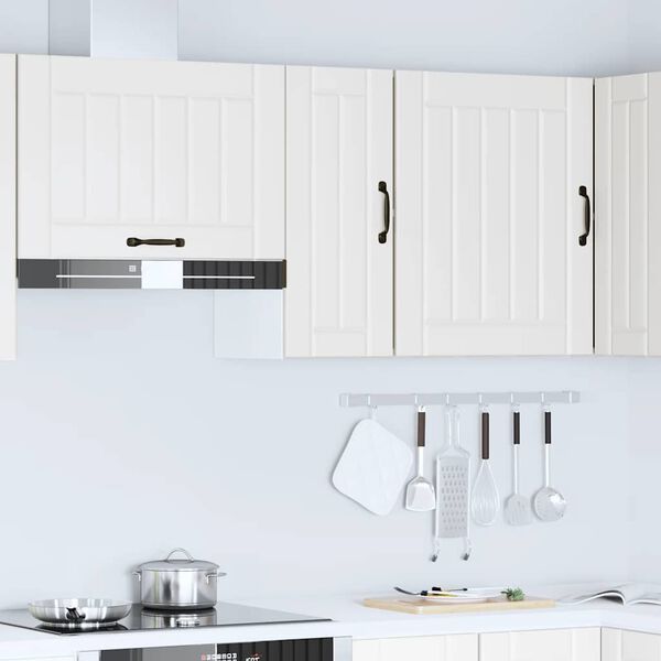 vidaXL Keukenbovenkast Lucca bewerkt hout wit