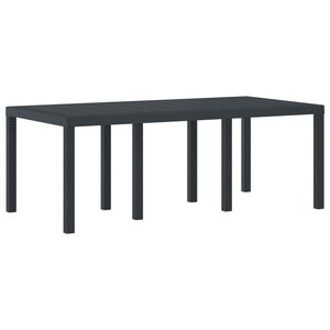 vidaXL Weerbestendige Tuintafel Antraciet 200 x 100 x 73 cm