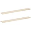 vidaXL Raamkozijnen 2 st Wit 160 x 20 x 2 cm Massief Eikenhout