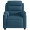 vidaXL Fauteuil verstelbaar fluweel blauw