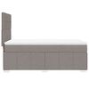 vidaXL Boxspring met matras stof taupe 80x200 cm
