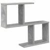 vidaXL Wandplank Betongrijs 60 x 12 x 50,5 cm Bewerkt hout