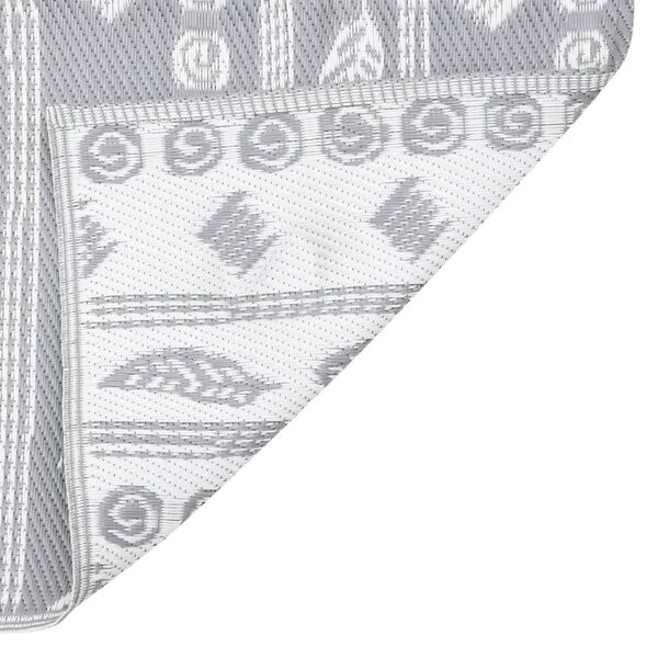 vidaXL Buitenkleed ARAKIL 120x180 cm polypropeen grijs