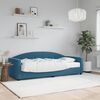 vidaXL Slaapbank met matras 80x200 cm fluweel blauw