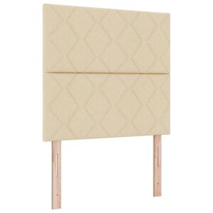 vidaXL Hoofdbord Cr&egrave;me 100 cm Stof