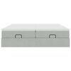 vidaXL Ottoman bed met matrassen 180x200cm fluweel lichtgrijs
