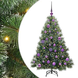vidaXL Kunstkerstboom met 150 LED met standaard Groen 120 cm PE en PVC