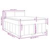 vidaXL Boxspring met matras stof lichtgrijs 140x200 cm