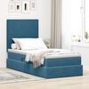 vidaXL Opslag bed met matras Donkerblauw 90 x 200 cm Fluweel