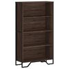 vidaXL Boekenkast 80x31x137,5 cm bewerkt hout bruin eikenkleur