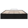vidaXL Bedframe zonder matras 120x200 cm stof zwart