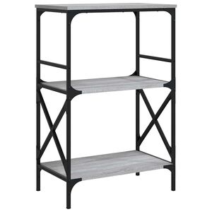 vidaXL Boekenkast 4-laags 59x35x90,5 cm bewerkt hout grijs sonoma