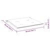 vidaXL Stoelkussens 2 st bladpatroon 50x50x4 cm stof