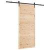 vidaXL Schuifdeur Bruin 80 x 208 cm Massief grenenhout