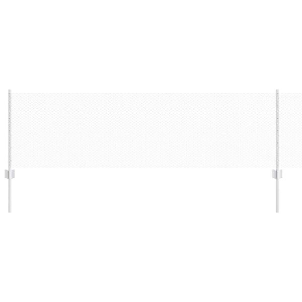 vidaXL Hek met Paal Zilver 0,6 x 25 m Staal
