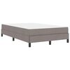 vidaXL Boxspringbed met matras Taupe 120 x 200 cm Stof