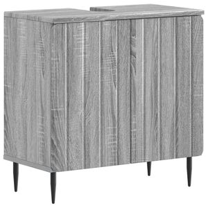 vidaXL Badkamer wastafelkast ZWOLLE Grijs Sonoma 59,5 x 31,5 x 59 cm