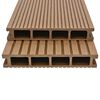vidaXL Terrasplanken HKC met accessoires 10 m² 4 m teak