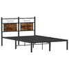 vidaXL Bedframe zonder matras hout gerookt eikenkleurig 120x190 cm
