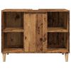 vidaXL Badkamerkast 80x33x60 cm bewerkt hout oud houtkleurig