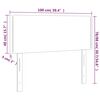 vidaXL Hoofdbord 100x5x78/88 cm stof zwart
