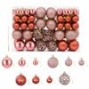 vidaXL Kerstballen 100 st 3/4/6 cm roze en ros&eacute;