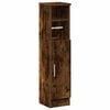 vidaXL Badkamerkast met rolhouder 20,5x22x90 cm gerookt eikenkleurig