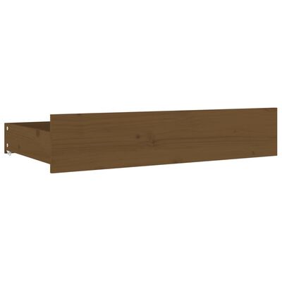 vidaXL Bedframe met lades massief hout honingbruin 180x200 cm