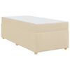 vidaXL Bedframe met matras Cr&egrave;me 80 x 200 cm Stof
