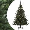 vidaXL Kunstkerstboom met kerstbal 180 cm 300 LED's Warmwit