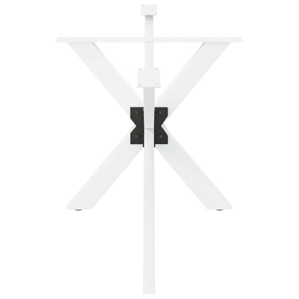 vidaXL Eettafelpoot spider vorm 150x78x(72-73) cm staal wit