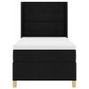 vidaXL Boxspringbed met matras met hoofdeinde Zwart 100 x 200 cm Stof