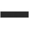 vidaXL Raamsokkel Zwart met houten nerf 140 x 35 x 4,5 cm PVC